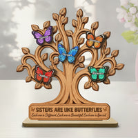 Sister Memorial Plaque Remembrance Wooden Plaque with Stand Thoughtful Desk Decor Sign for Sisters, Shelf, Mantel