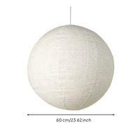 Round Pendant Lampshade Linen-Like Pendant Lampshade Hanging Lamp Shade Ivory Lighting Woven for Living Room, Bedroom
