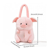 Cute Fuzzy Tissue Holder with Strap Soft Cartoon Animal Tissue Holder for Road Trips