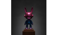 Hare Figurine with Electroplated Finish Glossy Hare Figurine Reflective Bunny Statue for Art Collectors, Homeowners, Console Table, Living Room