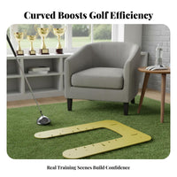 U-Shaped Sport Alignment Aid Improves Accuracy Sport Swing Training Mat Swing Trajectory Training Mat Long-Lasting Non-Slip