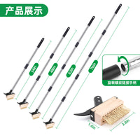 Long-Handled Weeding Brush with Wire Bristles for Garden and Courtyard Cleaning