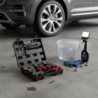 15 Pieces Tire Bolt Cleaning Wire Brush Heavy Duty Wheel Bolt Cleaning Brush Set Rapid-Swap Design Car Wheel Hub Polishing Kit for Auto Repair Shop
