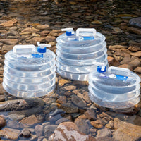 Water Bucket with Faucet Lightweight Foldable Water Bucket Reusable Camping Equipment for Outdoor, Trip