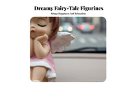Cartoon Ballerina Doll Graceful Poses Ballerina Figurine Elegant Form Cherub Figurine for Girls, Women, Desk, Bedroom