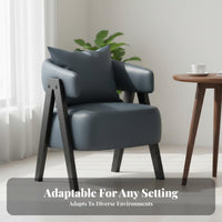 Upholstered Armchair Italian aesthetic Upholstered Tub Chair Modern Design Thick Cushioning for Interior Designers, Homeowners