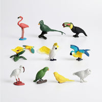10 Pieces Hand-Painted Animal Figurines High Quality Plastic Animal Figures Miniature Forest Creature Figurines Sturdy for Collectors, Kids, Classroom