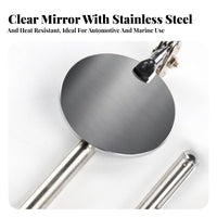 Telescopic Inspection Mirror Stainless Steel Construction 360 Degree Inspection Mirror Pen Fastener Design for Technicians