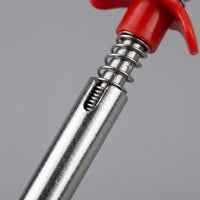 Clogged Drain Remover for Kitchen Sink and Pipe Cleaner Tool for Homeowners, with Four Claw Spring Hook, 6 Piece Set
