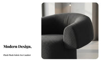 Light Luxury Upholstered Barrel Chair Signature design Indoor Seating Comfortable Modern Design for Homeowners, Adults, Readers, Living Room, Hotel, Lounge Area, Bedroom