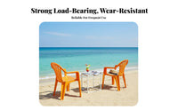Armchair With Armrests Stackable Armchair Waterproof Stackable Outdoor Chair for Adults, Business Owners, Food Stall, Cafe, Restaurant
