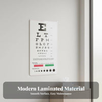 Visual Acuity Test Card Clear Print Visual Acuity Card Snellen Eye Chart for Optometrists, Nurses, School Screenings, Medical Facility, Home Use