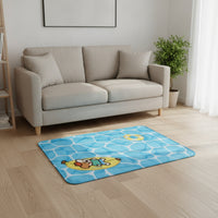 SAP Gel Pet Cooling Mat PVC Composite Summer Pet Pad Pool-Inspired Print Cat Cooling Pad Sealed Edge