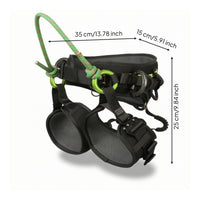 Climbing Harness with D-Rings Padded Climbing Harness with Padding Comfortable Waist Belt for Arborists