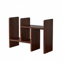 Multi-Level Bookstand long-lasting Multi-Cubby Desk Hutch Stable Design for Dormitory