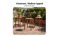 Space-Saving Stackable Round Stool Minimalist Design Backless Seat Long-Lasting Construction Household Furniture Stable for Families, Homeowners, Students, Dining Room, Kitchen, Small Apartments, Party