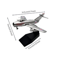 15 with Display Stand Die-Cast -15 Aircraft Model Assembled Diecast Model with Stand for Aviation Enthusiasts, Shelf