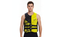 Buoyancy Vest Fitted Neoprene Vest Apparel Sleeveless Adjustable for Jet Skiing, Surfing