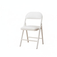Foldable Padded Folding Chair Space-Saving Design Padded Collapsible Chair Soft Cushion Household Furniture Sturdy Steel Frame for Office Workers, Community Groups, Dorm Room, Indoor and Outdoor Events, Conferences, Parties