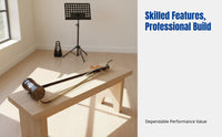 Round Barrel Erhu, Chinese Bowed String Instrument, Suitable for Adults, Teens, Beginners, Practice, Complete Accessories