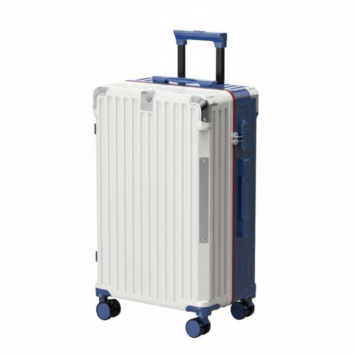 Sturdy Hardside Roller Bag Combination Lock Luggage Reinforced Corners Suitcase Adjustable Handle for Travelers, Students, Vacation, Business Trip, Weekend Getaway Getaways, Short Trips