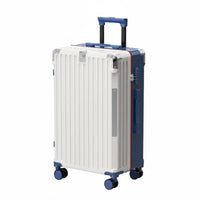 Sturdy Hardside Roller Bag Combination Lock Luggage Reinforced Corners Suitcase Adjustable Handle for Travelers, Students, Vacation, Business Trip, Weekend Getaway Getaways, Short Trips