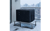 Window Cooling Appliance Cover with Adjustable Straps Zippered Window Air Conditioner Insulation Cover Heavy-Duty for Winter Storage
