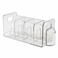 Multi-Compartment document Sorter Space-Saving Desk Organizer upright Storage