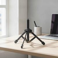 Desktop Audio Device Full-metalMetal Tabletop Mic Stand Low-Profile Audio Device Tripod for Live Broadcasting