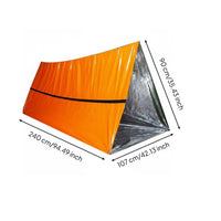 Compact PE Survival Shelter Waterproof Thermal Survival Tent Windproof for Survivalists, Backpackers, Camping, Backpacking, Hiking