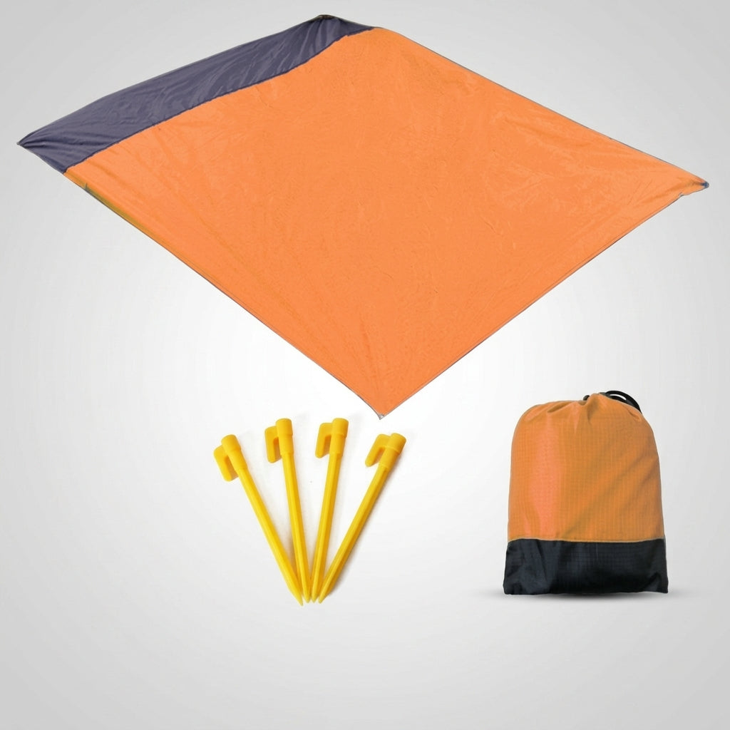 Picnic Blanket with Waterproof Backing for Outdoors, Large Camping Mat and Foldable Mat for Travel, Beach Blanket with Bag, Kids Camping Gear