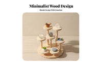 Surprise Box Storage Rack Hardwood Wood Wooden Figure Display Stand Collectible Figure Display Shelf Space Saving for Collectors