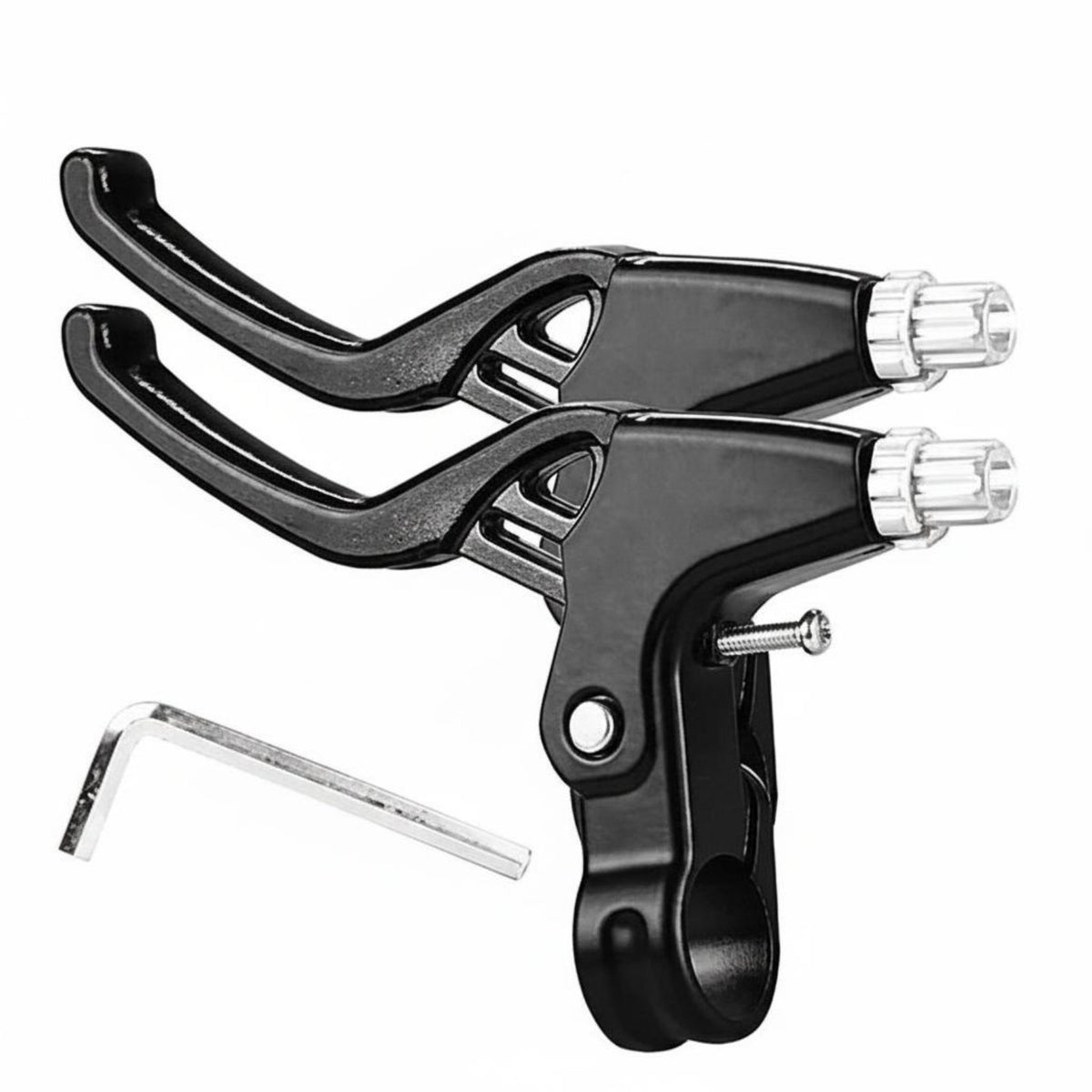 2 Pieces Adjustable Reach Universal Bike Brake Lever Ergonomic Design Handlebar Control for Children
