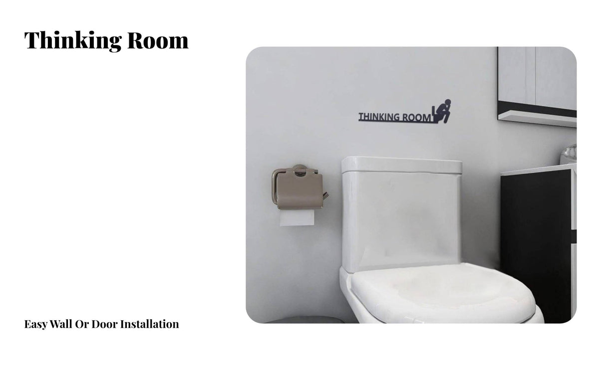 Metal wall Art Simple Installation Restroom Sturdy Door Topper