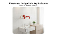 Extendable Basin Holder Drill Installation Wall-Mounted Utility Holder Space-Saving Washroom Organizer for Renters, Adults, Washroom, Laundry Room