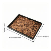 Rectangular Tray Versatile Rectangular Tray with Faux Stylish for Vanity