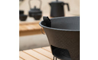 Chinese Tea Burner Multi-Functional Portable Barbecue Brazier Cast Iron Briquettes Grill for Campers, Indoor, Patio, Backyard