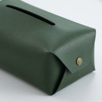 PU Leather Decorative Tissue Box, Rectangular 17×12×8.5 cm, Elegant for Office, Living Room, Modern Luxury Design