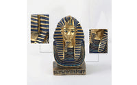 Resin Pharaoh Bust Compact Egyptian Figurine Decorative Statue with Pharaoh Design Ancient for Terrarium