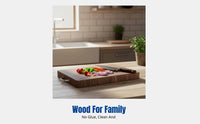 Ironwood Chopping Board, Antimicrobial Durable Wood Cutting Board, Double-Sided, Thickened, Home Kitchen