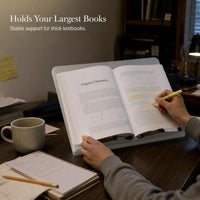 Adjustable Book Reading Stand for Desk, Portable Document Holder for Laptops and Textbooks