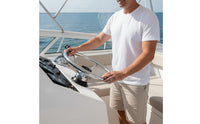 Yacht Steering Control Wheel with Grip Stainless Steel Boat Steering Wheel Mirror Polished