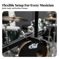 Cowbell Holder Clamp Multi-Instrument Mount Cymbal Stand Accessory Holder Percussion Mounting Bracket Fully Adjustable