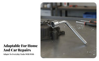 Multi-Purpose L-Shaped Hex Wrench High Rotational Force L-Shaped Hex Tool Long-Lasting Spanner Effort-Saving for DIY Enthusiasts, Technicians, Home Repair, Tight Areas, Car Maintenance, Workshop