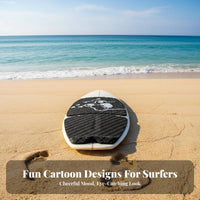 2 Pieces Ride Board Traction Pad Soft & Comfortable Foam Deck Pad Foam Deck Grip Lightweight Board Grip Mat Trimmable