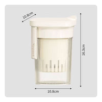 Portable Greek Yogurt Strainer Airtight Lid Greek Yogurt Creator Cup Leak-Proof for DIY Foodies, Fitness Enthusiasts, Travel, Gym, Office