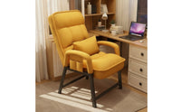 Comfortable High Back Reading Chair Padded Reading Chair with Side Pocket Ergonomic Armchair with Pillow Breathable for Distant Workers, Students, Home Office, Dorm Room, Bedroom
