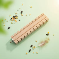 Relieves Boredom Wooden Bird Gnaw Block Promotes Healthy Chewing Wooden Bird Perch Natural Material Parrot Gnaw Toy Easy Installation for Parrots, Small Birds