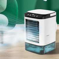 Mist Fan with Ice Box Mini Evaporative Cooler with Water Tank Cooling for Desk