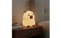 Adjustable Brightness Chubby Bear Night Light Color Changing Tap Control Bear Light Auto-Deactivate Timer Rechargeable Nursery Lamp for Babies